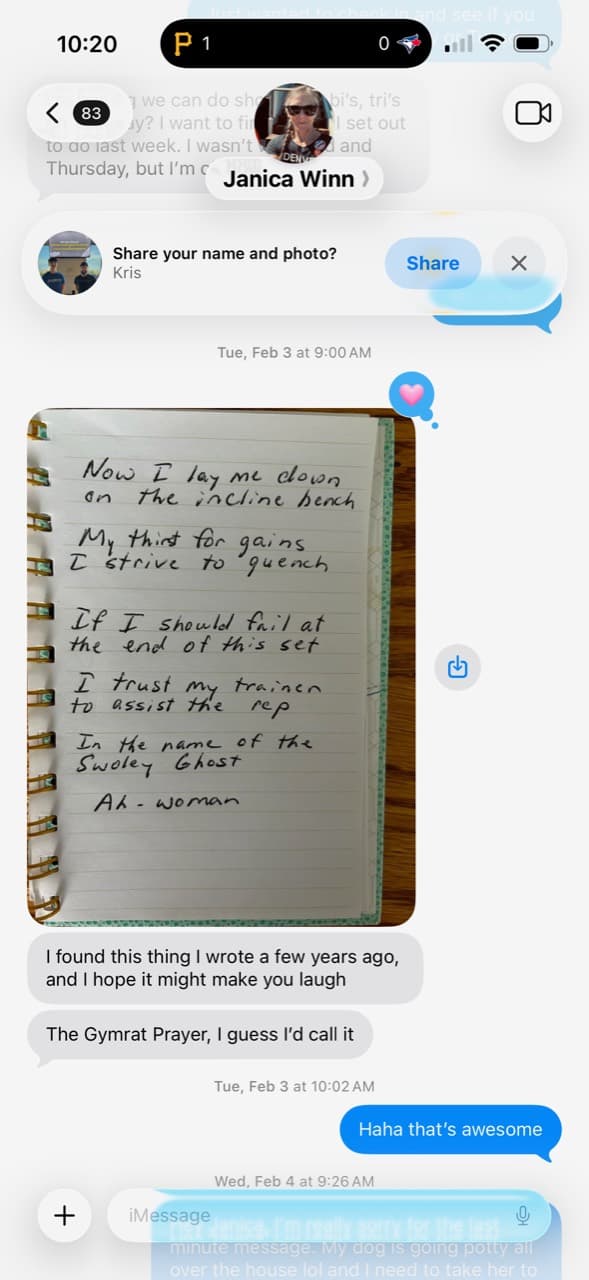 Janica Geebs Coaching client message screenshot about client culture